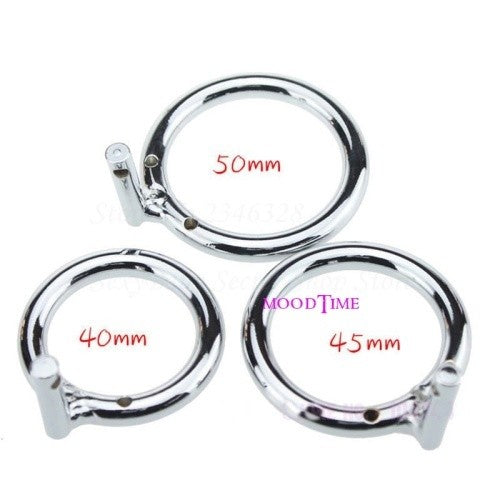 Stainless Steel Penis Ring Chastity Device