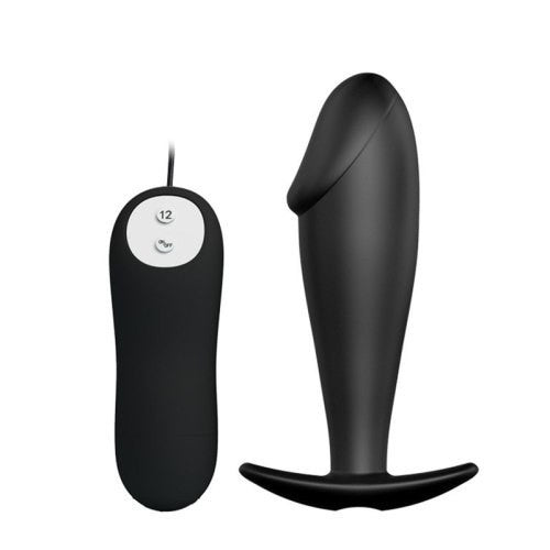 12 Speeds Vibrating Anal Penis Shape Plug Prostate Massager