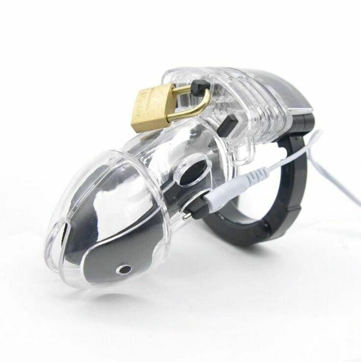 Electronic Pulse Stimulator Penis Chastity Cage