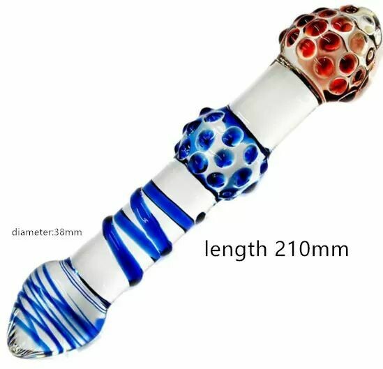 Glass Spiral Texture Dildo & Butt Plug - Pleazure