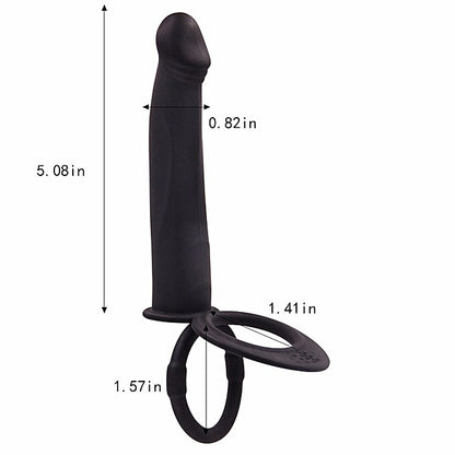 Penis & Balls Ring Double Penetration Vibrator