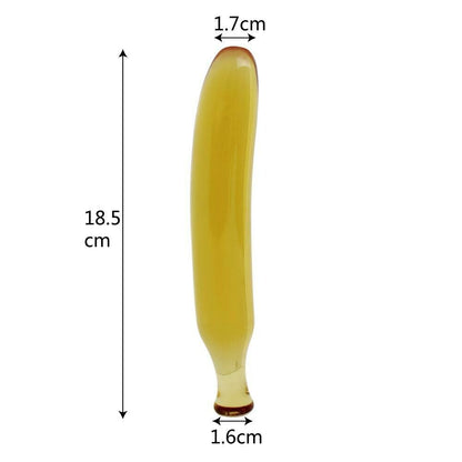 Sexy Fruit Glass Banana Masturbation or Anal Sex Toy - Pleazure