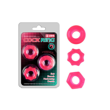 Cock Ring Erection Enhancer - 3pcs