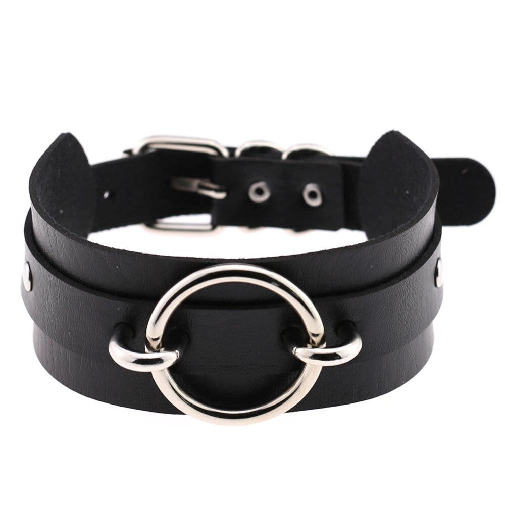 PU Choker Punk Rock BDSM Collar