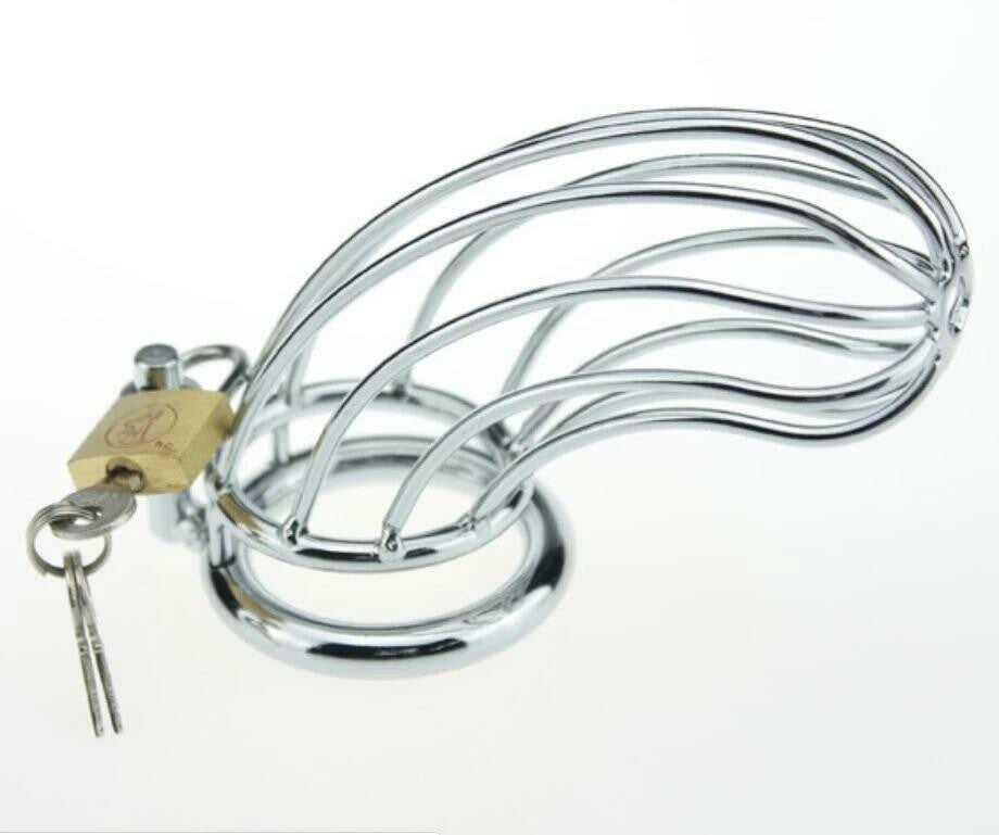 Stainless Steel Penis Ring Chastity Device