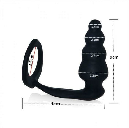 Cock Ring & Butt Plug Prostate Massager