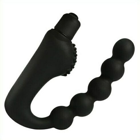 Vibrating Beaded Prostate Massager Anal Vibrator