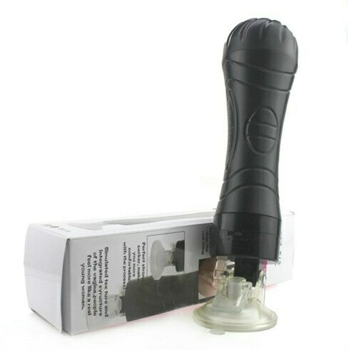 Flesh Torch Adjustable Speed Masturbator With Suction Cup Base