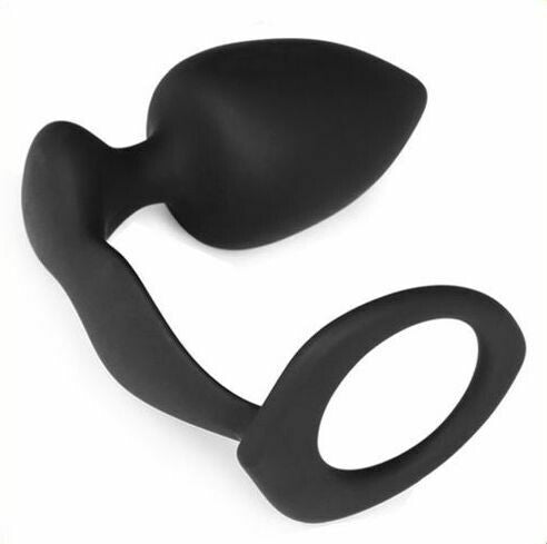 Male Plump Butt Plug With Cock Ring