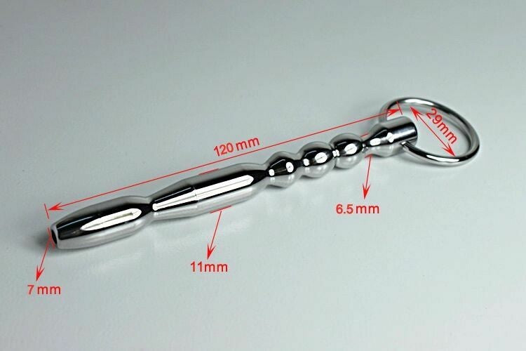 Stainless Steel Cum-Thru Male Urethral Probe