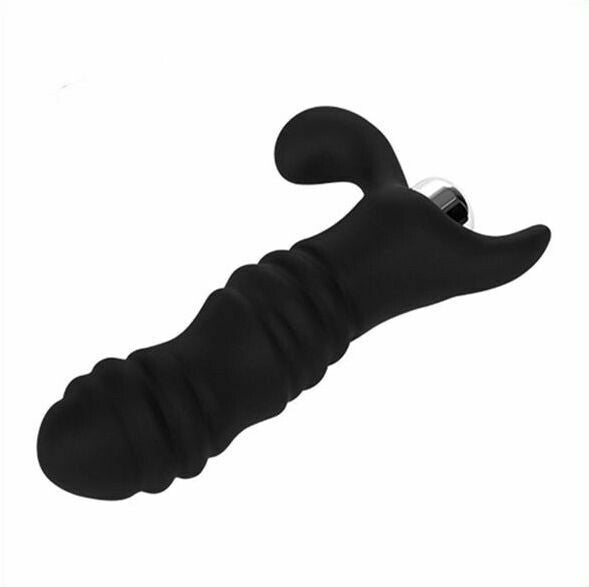 Silicone Anal Plug Prostate Massager - Ribbed Massager