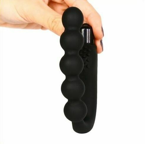 Vibrating Beaded Prostate Massager Anal Vibrator