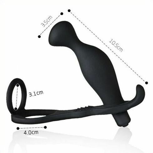 Cock Ring and Anal Prostate Massager Combo