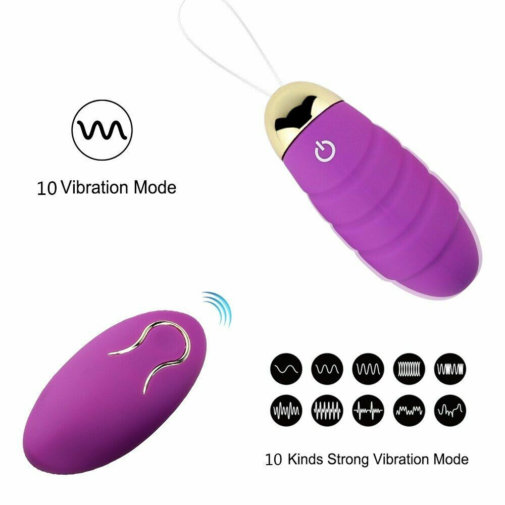 10 Mode Vibration Remote Control USB Rechargeable Vibrating Sex Egg - Pleazure