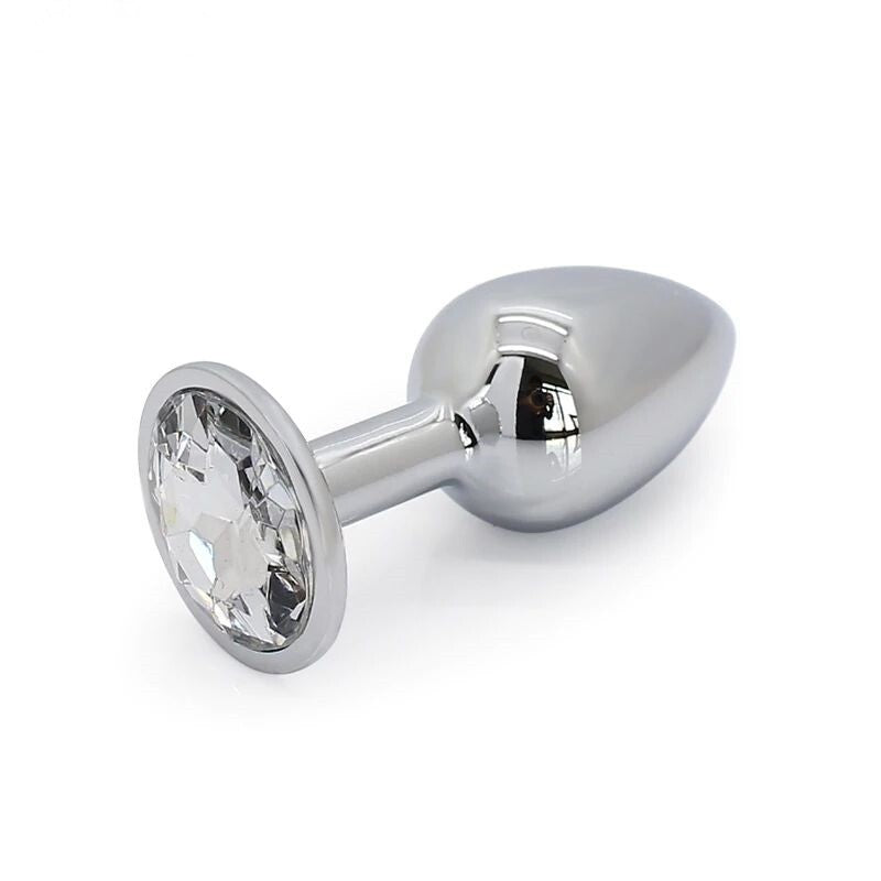 (M) Stainless Steel Jewel Butt Plug + Vibrating Bullet Combo - Pleazure