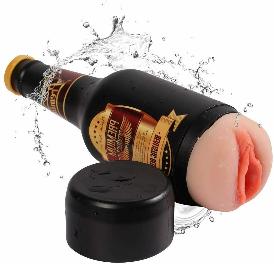 Beer Shape Silicone Pussy Flesh Color Masturbation Cup