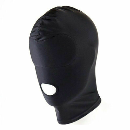 Fetish Open Mouth Mask Hood - Slave Headgear