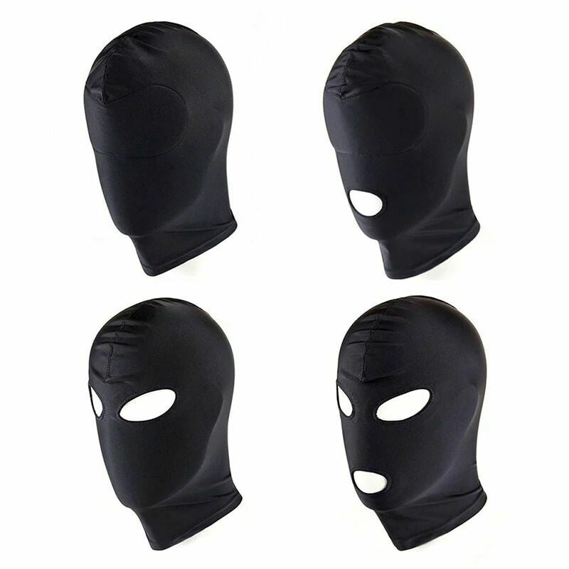 Fetish Open Mouth Mask Hood - Slave Headgear