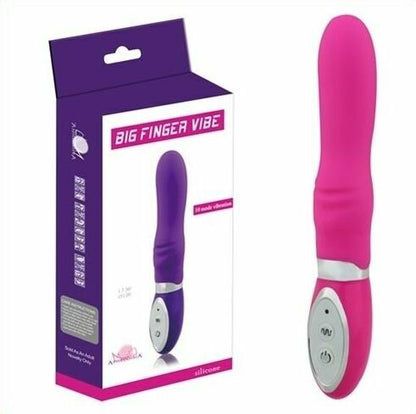 Aphrodisia 10-Frequency Big Finger Silicone Vibrator - Pleazure