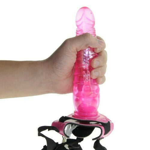 10-Frequency Vibration Strap On Dildo Penis for Women - Pleazure