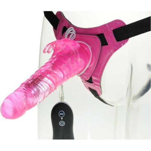 10-Frequency Vibration Strap On Dildo Penis for Women - Pleazure