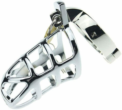 Stainless Steel Penis Ring Chastity Device