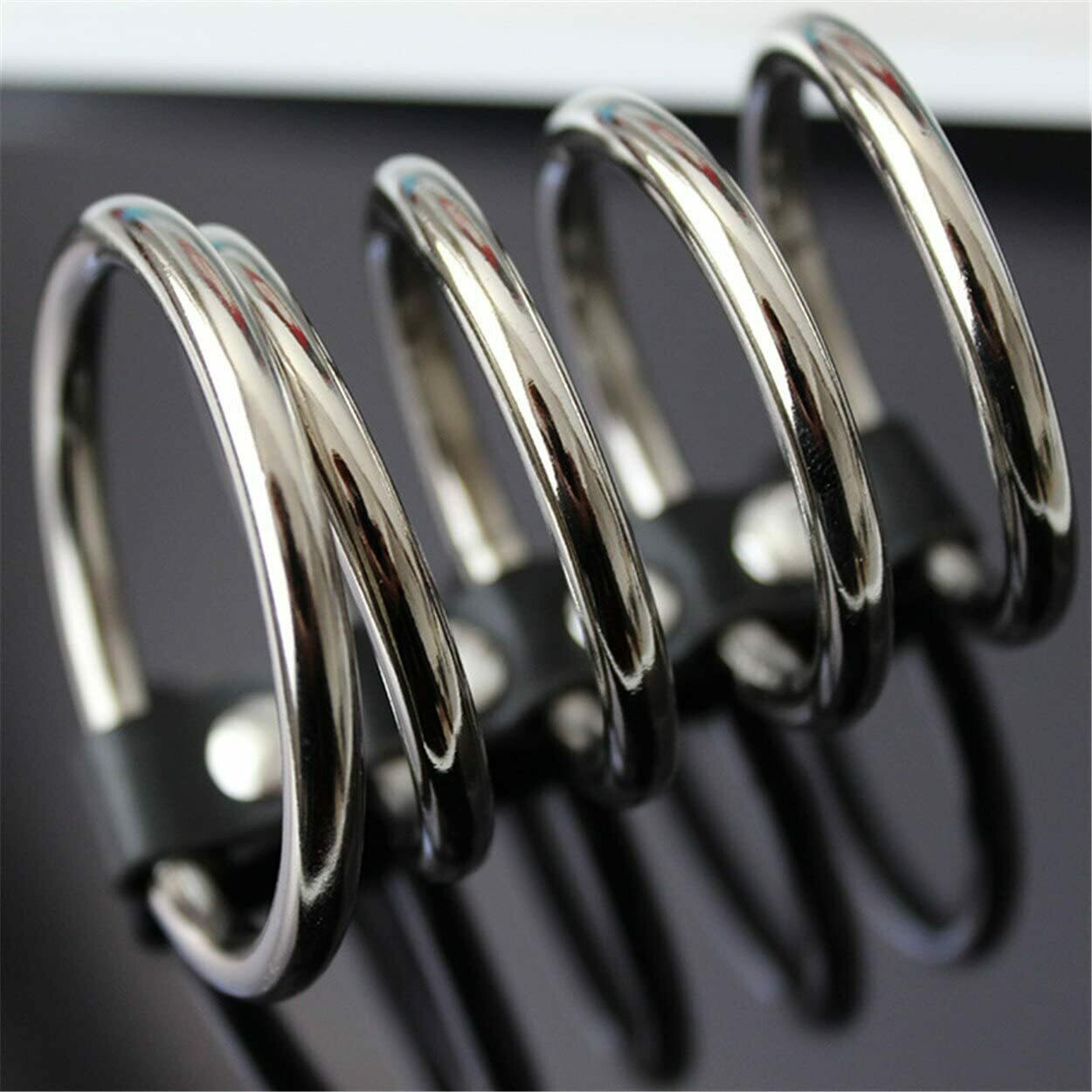 Chastity Cockring - Stainless Steel Cock Rings 5 Rings