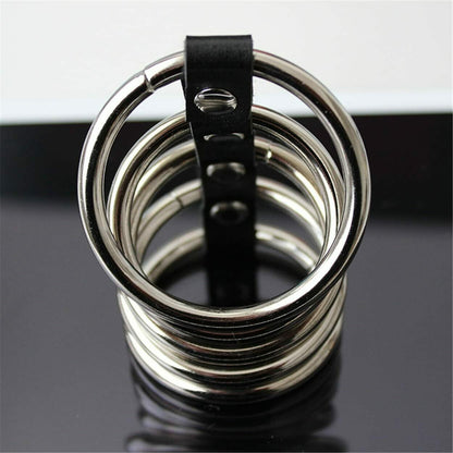 Chastity Cockring - Stainless Steel Cock Rings 5 Rings