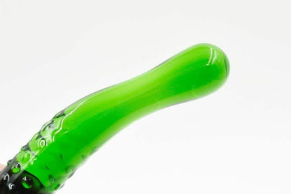 Glass Cucumber Dildo Wand - Pleazure