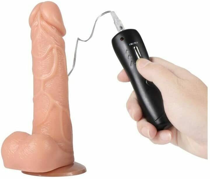 Realistic Multi-speed Vibration & Rotation Dildo with Sucker - Pleazure