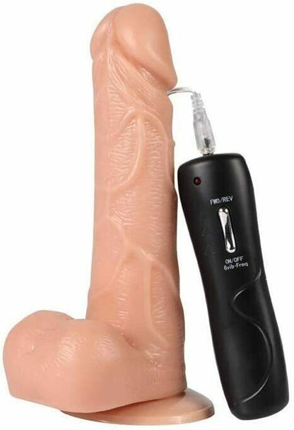 Realistic Multi-speed Vibration & Rotation Dildo with Sucker - Pleazure