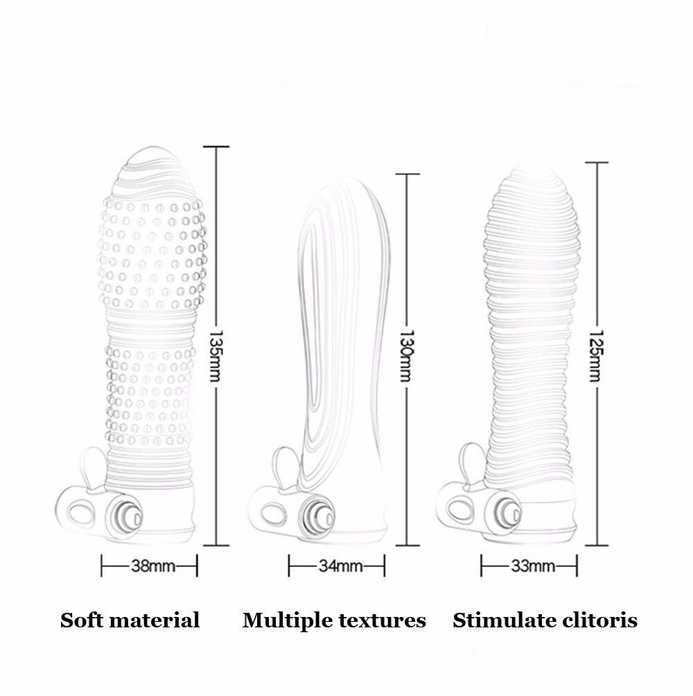 Vibrating Stretchy Ergonomic Penis Enhancer Sleeve - Scud