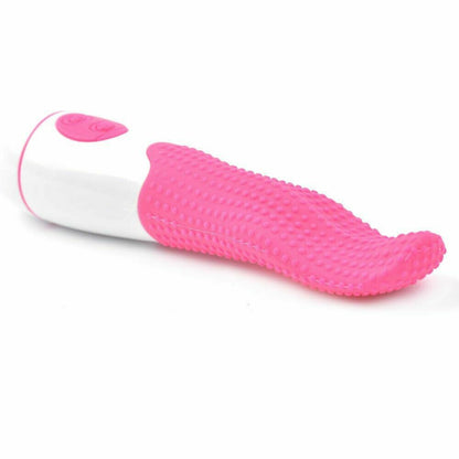 Pink Silicone 12 Speed Tongue Vibrator - Pleazure