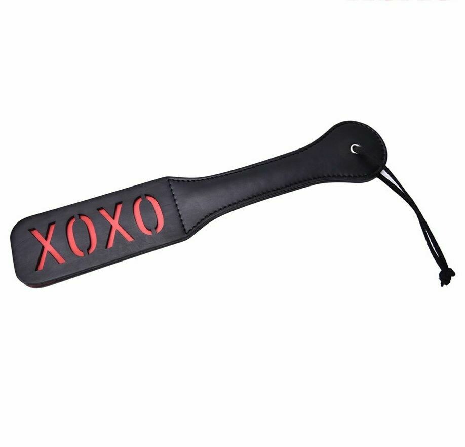 Black PU Leather Spanking Paddle