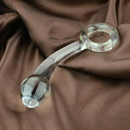 Transparent Glass Stimulator Penis Anal Butt Plug