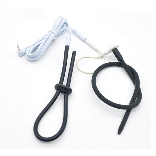 EStim Electric Shock Penis Urethral Sound And Cockring