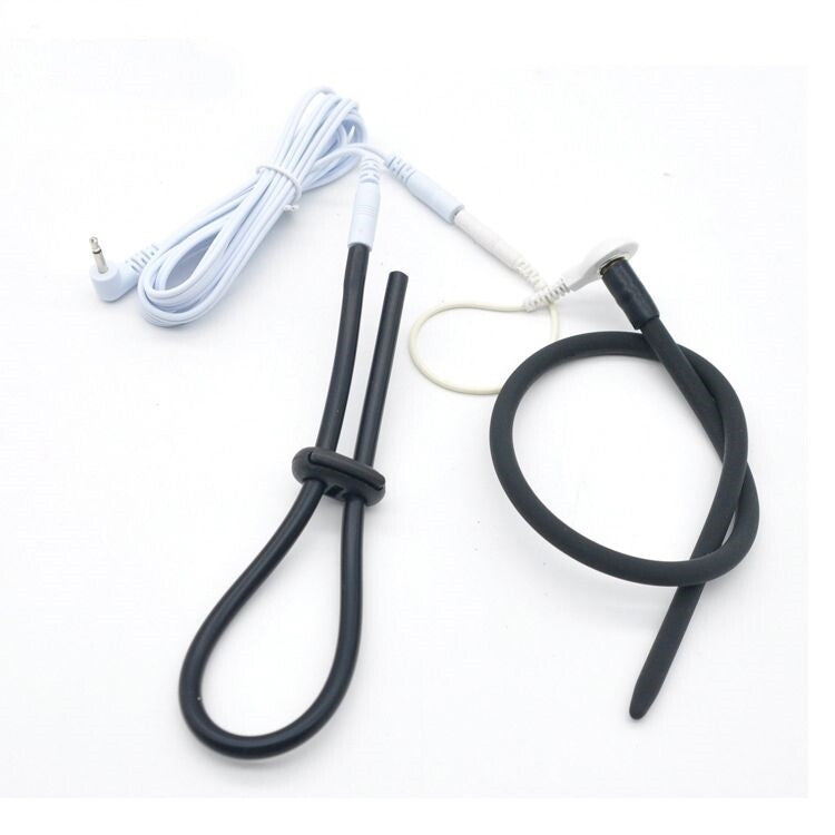 Electro Shock Urethral Penis Sound & Cock Ring Combo