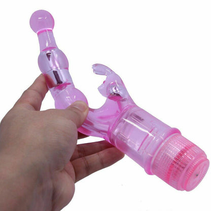 Naughty Rabbit Double Vibe Waterproof G Spot Vibrator - Pleazure