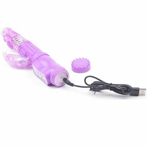 USB Rechargeable Multi Speed Rabbit G-Spot Vibrator - Pleazure