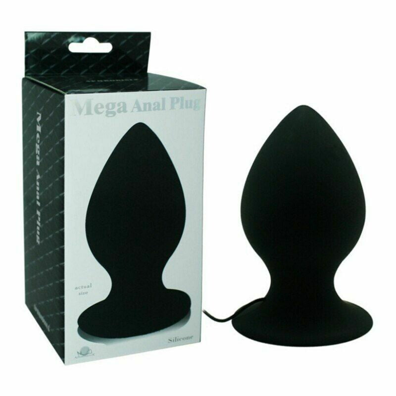 Aphrodisia Large 7-Speed Black Silicone Vibrating Anal Plug