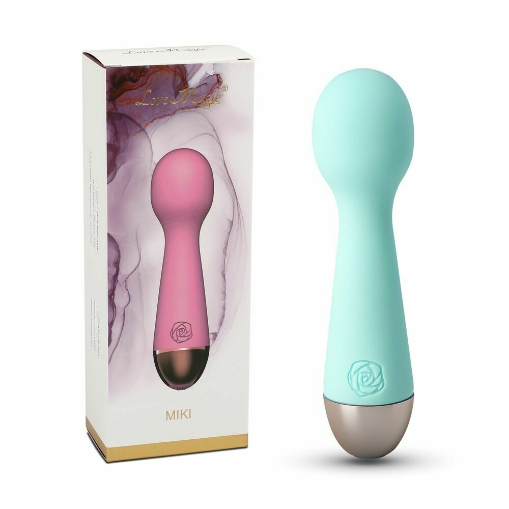 10-Speed Mini Rechargeable Vibrating Wand Massager - Pleazure