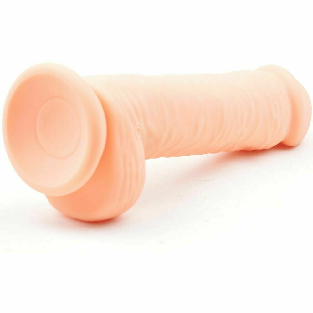 Realistic Rechargeable 10 Speed Silicone Vibrating and Rotating Dildo - Pleazure