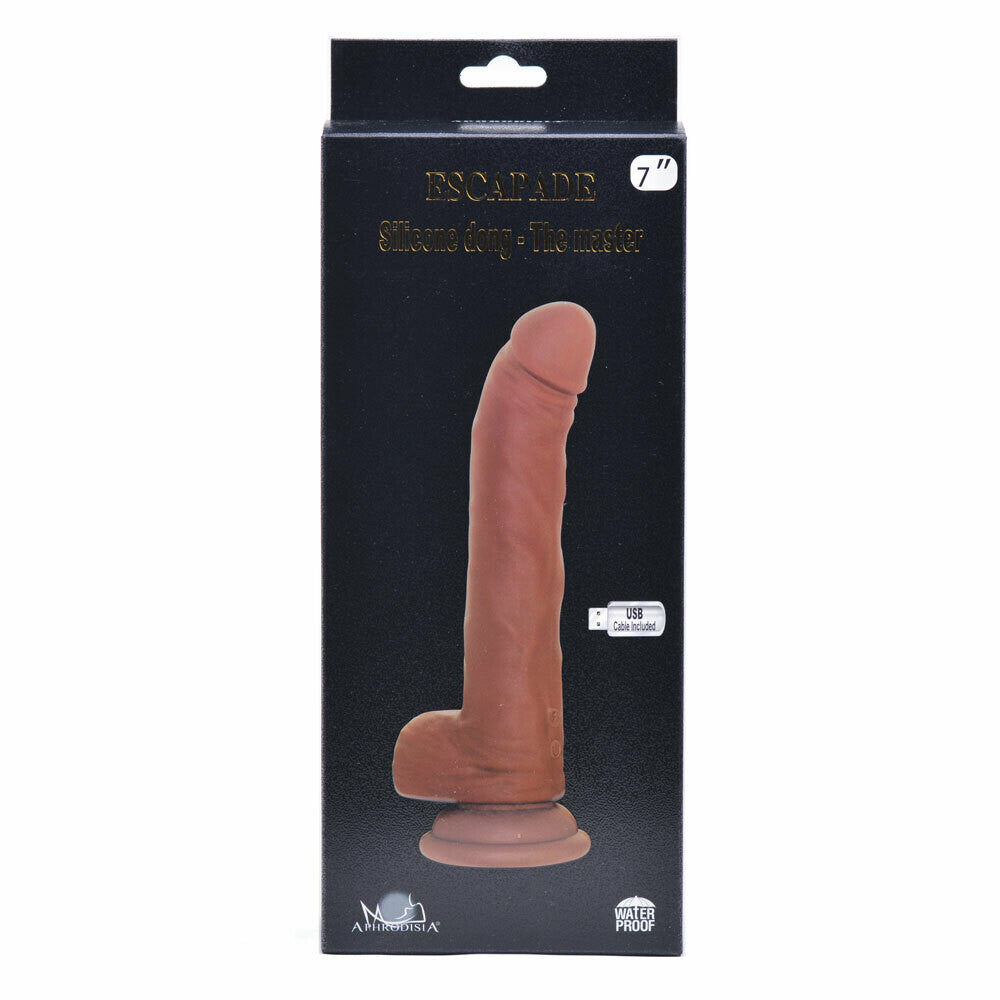 Big Rechargeable 10 Speed Realistic Silicone Vibrating and Rotating Dildo - Pleazure