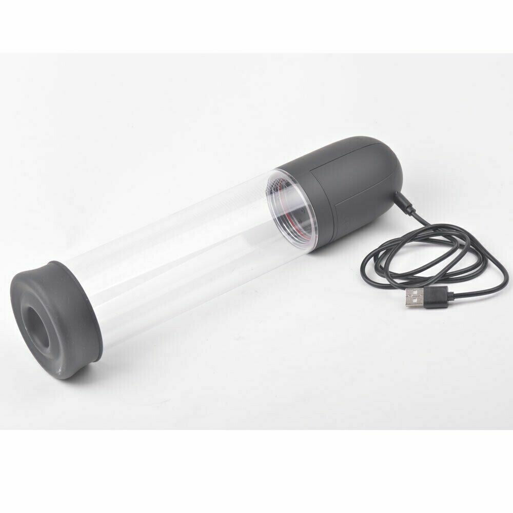 Rechargeable Automatic Penis Pump with Black Sleeve + Free Cock Ring