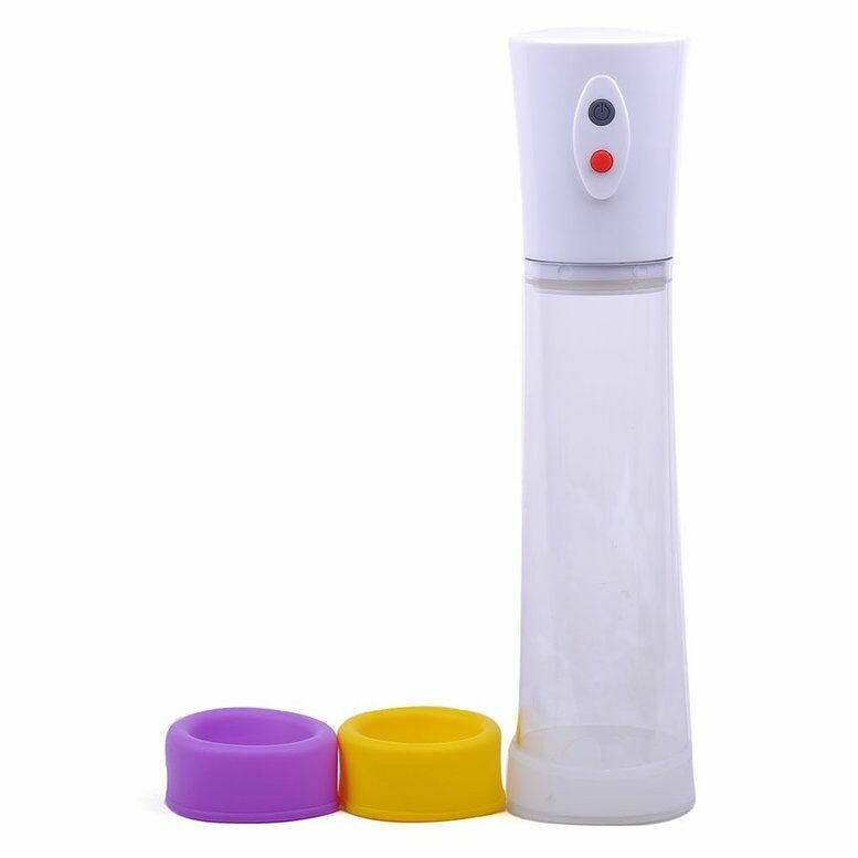 Rechargeable Penis Pump with 3 Silicone Rings