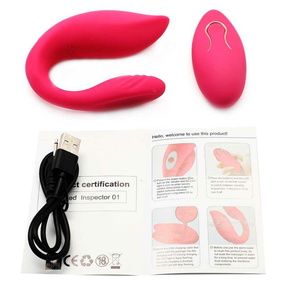 Dual Vibration 10 Speed Rechargeable Silicone Vibrator - Pleazure