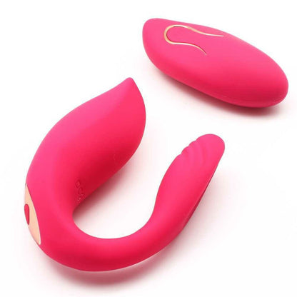 Dual Vibration 10 Speed Rechargeable Silicone Vibrator - Pleazure