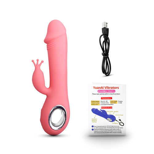 Silicone 7 Speeds G-Spot Vibrator with Rotation - Pleazure