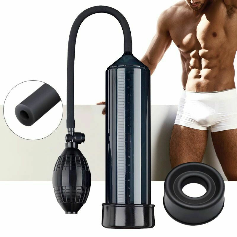 AeroUp Dark Penis Pump With Quick Release Valve