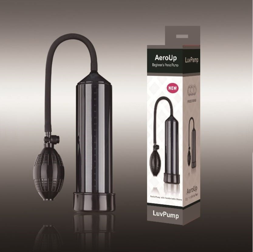 AeroUp Dark Penis Pump With Quick Release Valve